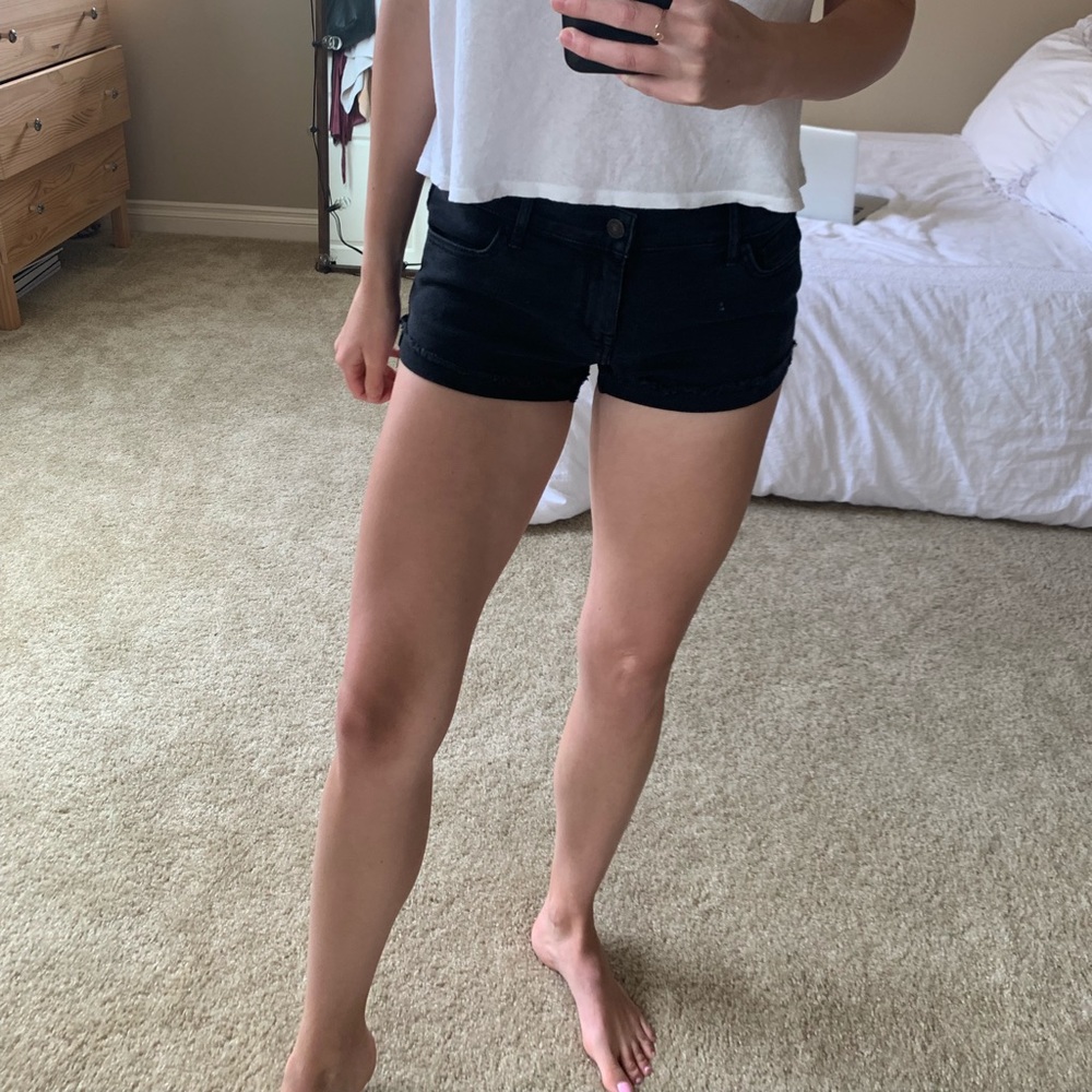 Abercrombie Black denim Shorts
